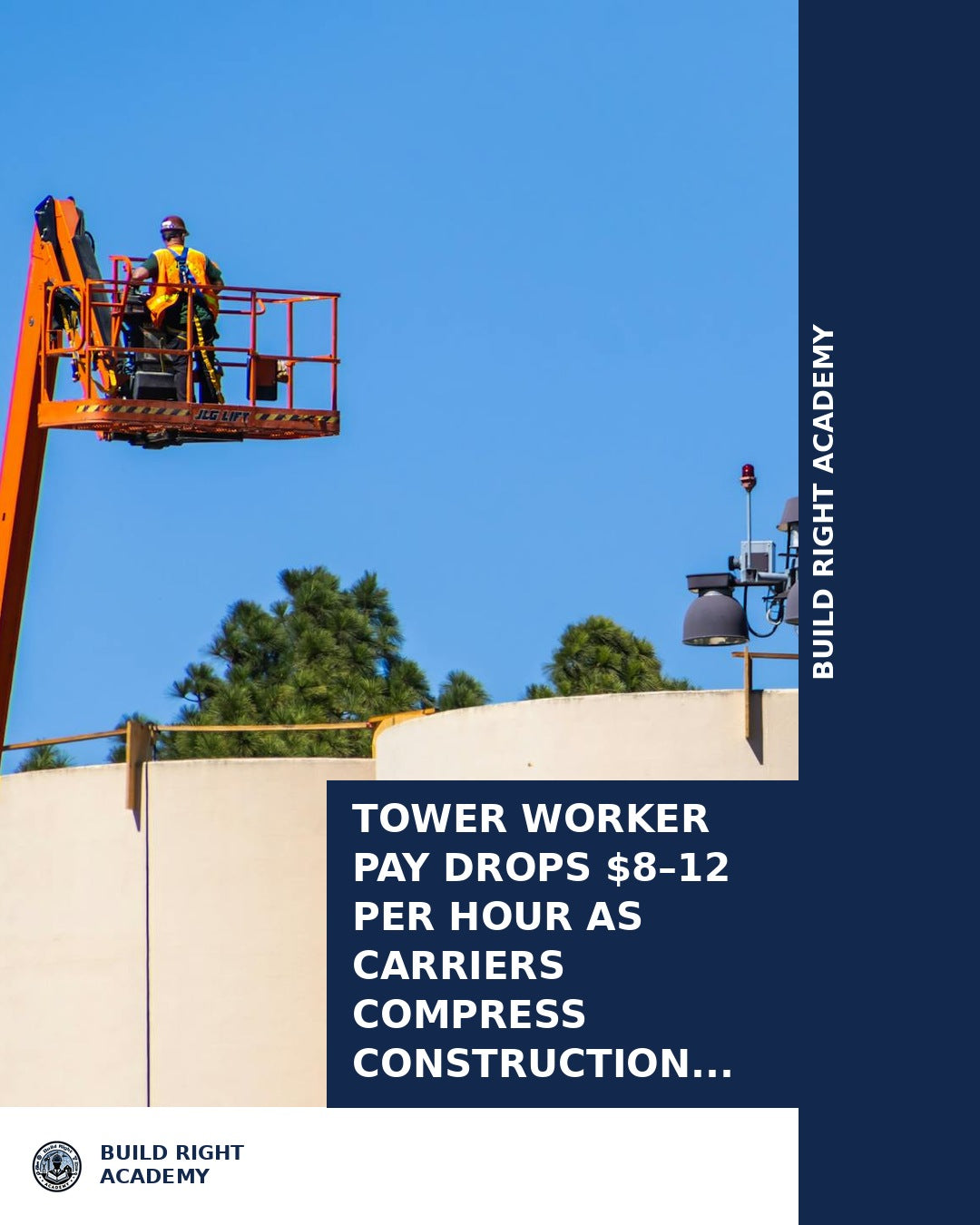 Tower Worker Pay Drops $8–12 Per Hour as Carriers Compress Constructio